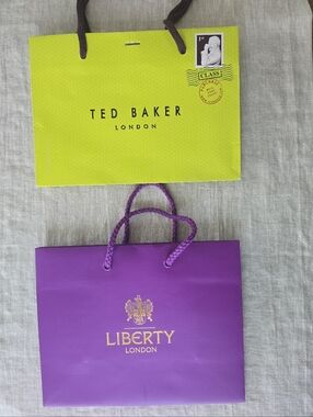 Liberty London And Ted Baker Shopping Bags